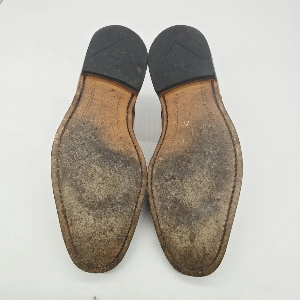 Allen Edmonds Washington Square Mens 10 D Walnut Wingtip Oxford Dress Shoe Brown